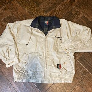 Tan Fisherman Windbreaker Jacket